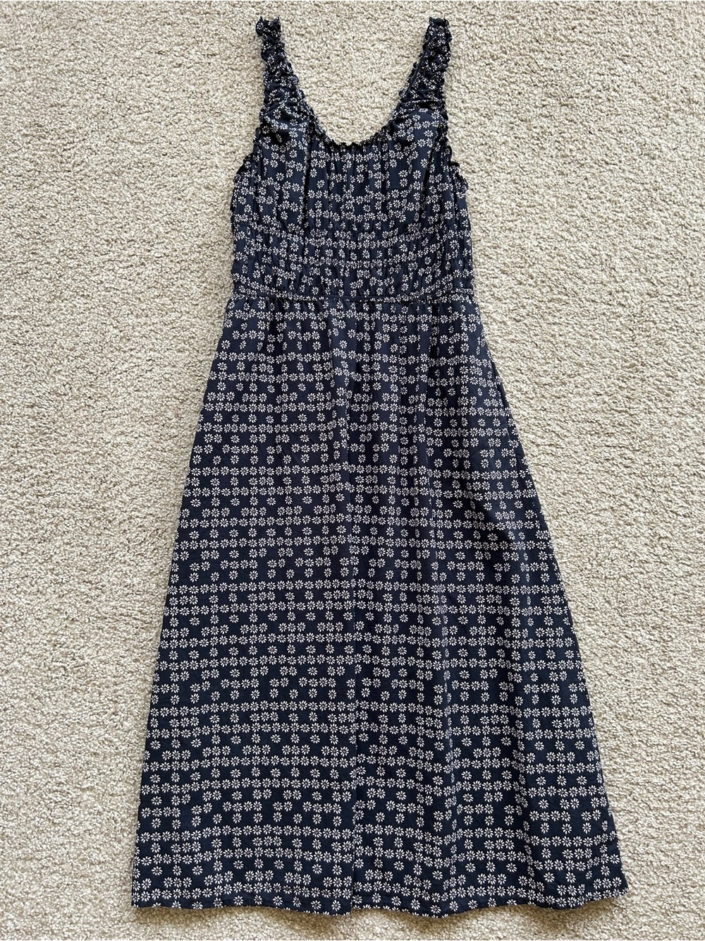 Universal Thread | Navy Daisy Print Midi Dress